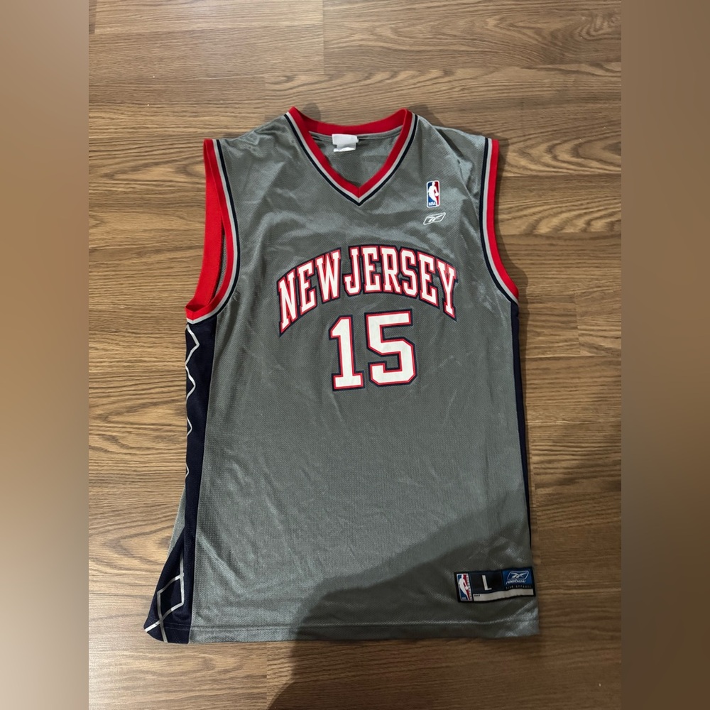 Reebok Gray and Navy Basketball Jersey